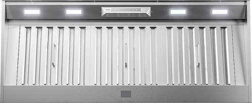 Zephyr - Monsoon Connect 48 in. 700 CFM Insert Mount Range Hood with LED Light - Stainless Steel