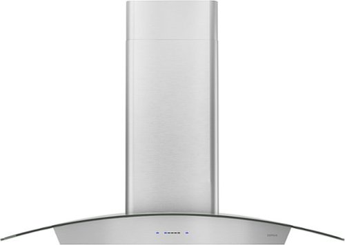 Zephyr - Roma 36 in. 600 CFM Wall Mount Range Hood with LED Light - Stainless Steel/Glass