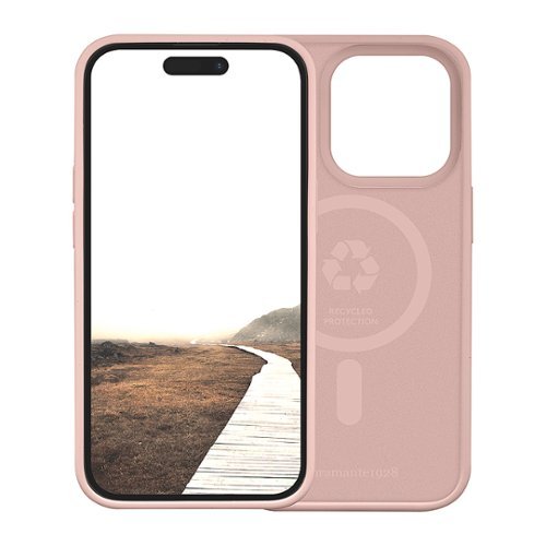 dbramante1928 - Monaco Case with Magsafe for Apple iPhone 15 Pro Max - Pink Sand