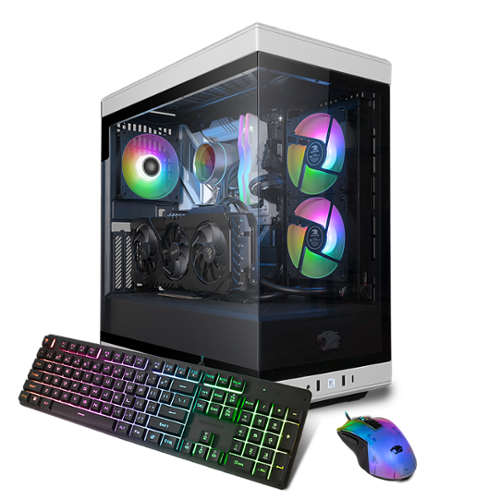 iBUYPOWER - iBUYPOWER- Y40 Gaming Desktop -AMD Ryzen 9 7900X- 32GB Memory- NVIDIA GeForce RTX 4080 Super 16GB- 2TB NVMe SSD- White - White