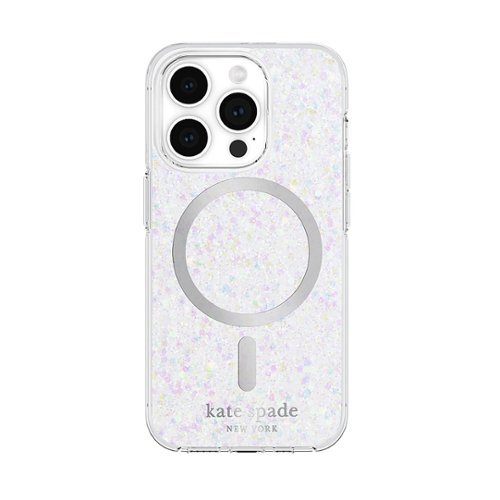 kate spade new york - Protective Hard Shell Case with MagSafe for Apple iPhone 15 Pro - Chunky Glitter