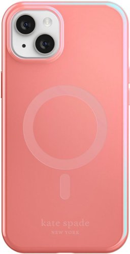 kate spade new york - Protective Hardshell Magsafe Case for iPhone 14 Plus - Grapefruit Soda