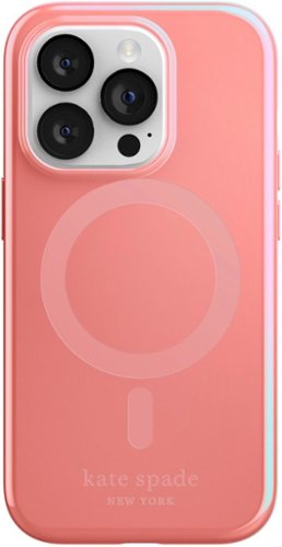 kate spade new york - Protective Hardshell Magsafe Case for iPhone 14 Pro - Grapefruit Soda